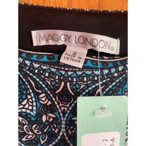 Maggy London Paisley Sheath Dress Size 2